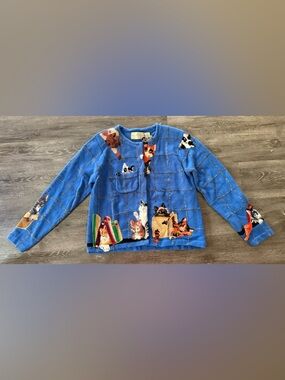 Vintage DESIGN OPTIONS by Phil and Jane Gordon Cardigan sweater sz M